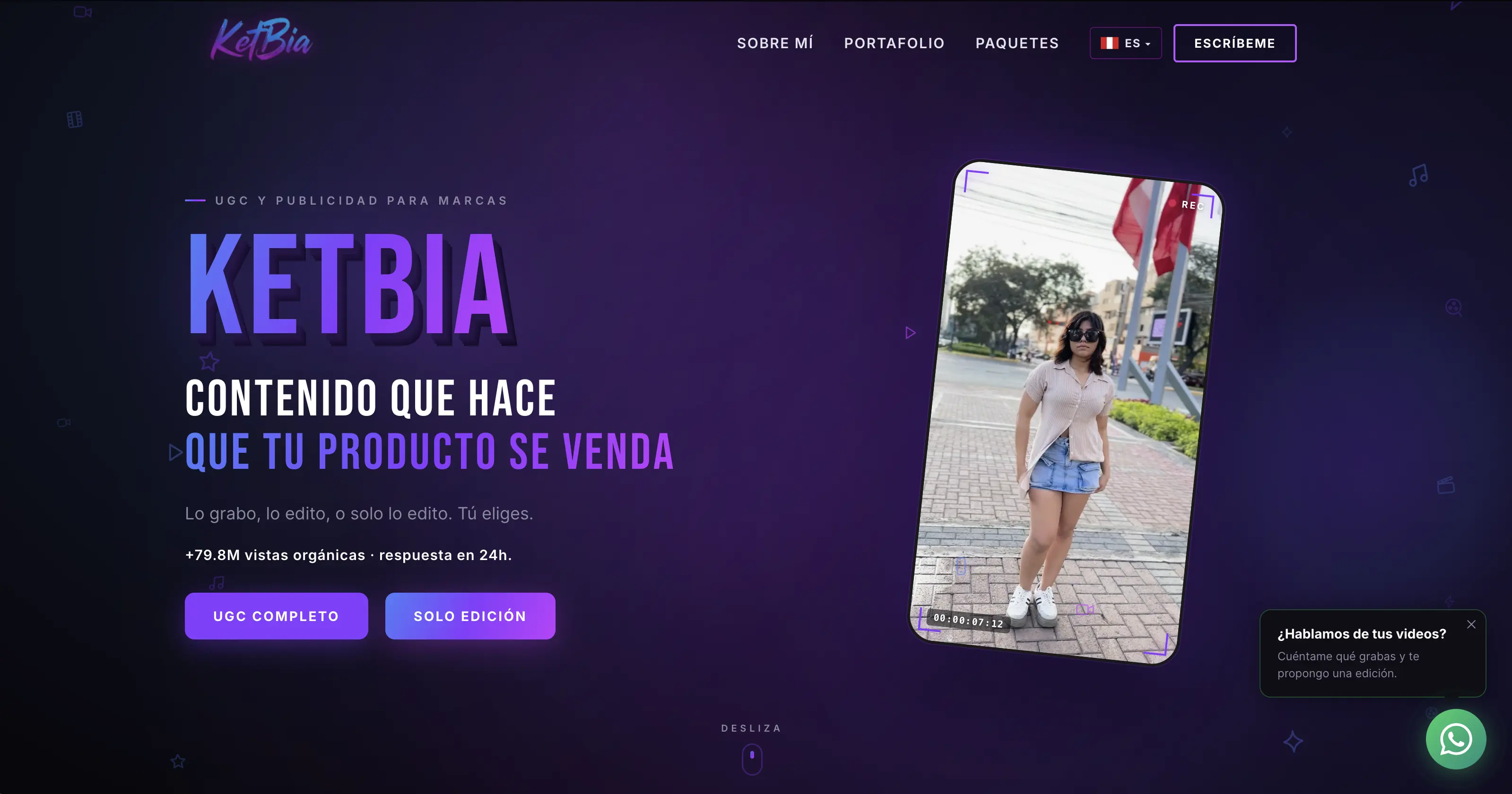 Página web de KetBia, plataforma de coaching e influencers con automatización IA — desarrollada por Cernext, soluciones tecnológicas en Lima, Perú Página web de KetBia, plataforma de coaching e influencers con automatización IA — desarrollada por Cernext, soluciones tecnológicas en Lima, Perú